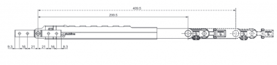 Ножницы телескопические (пара) (299,5-409,5 мм.) Stublina - Верхнеподвесная оконная фурнитура