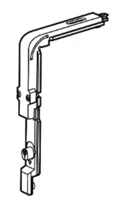 Верхний угловой переключатель с втулкой Stublina - Верхнеподвесная оконная фурнитура
