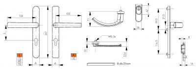 MedosНажимные ручки с низкой посадкой Jowisz (32 мм) Medos - Нажимные ручки | БПК